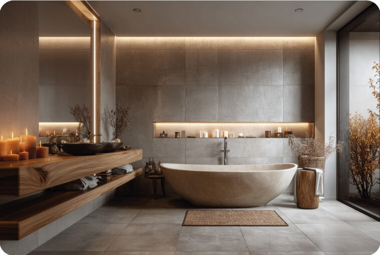 Nischenbeleuchtung Badezimmer