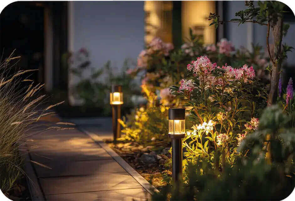 LED Gartenstrahler mit Erdspieß