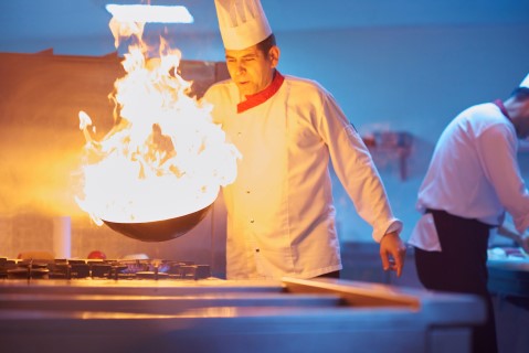 LED beim Kochen